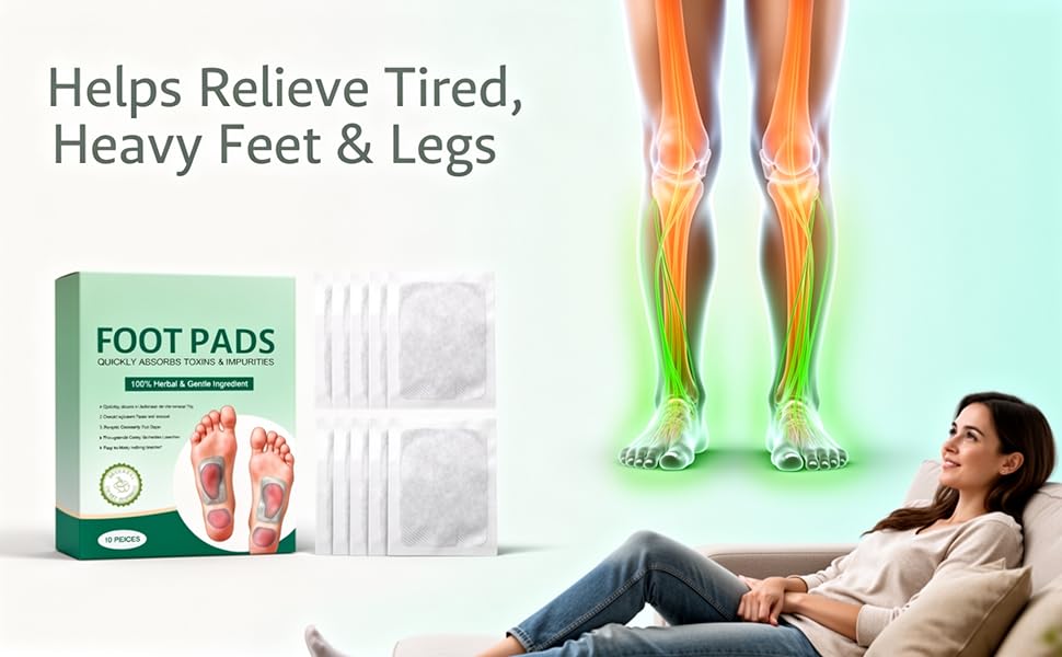 Detox Foot Patches, Pack of 10