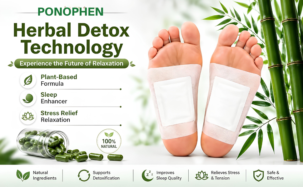 Adhesive Body and Foot Patch to Detox||Organic Natural ingredients|Cleansing Detox Foot Pads Toxins Stress Relief||30 Relief toxin Foot Pads And 30 Adhesive Sheets|| pack of 3 box ||