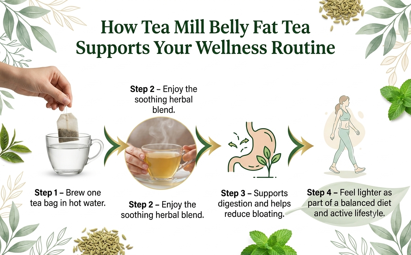 Tea Mill Detox Green Tea 60g – Herbal Liver Cleanse & Antioxidant Rich Natural Detox Infusion | Peppermint, Chamomile, Cinnamon, Ginger & Turmeric Blend | Hot & Cold Brew Wellness Tea