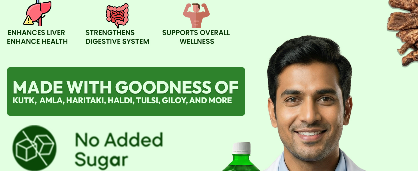 Liv-M10 Savras Liver Care Syrup for FattyLiver, Detox & Digestion Support | Ayurvedic LiverTonic with Kutki, Amla, Giloy, Bhringraj | Improves Appetite & Liver Function | 1000ml