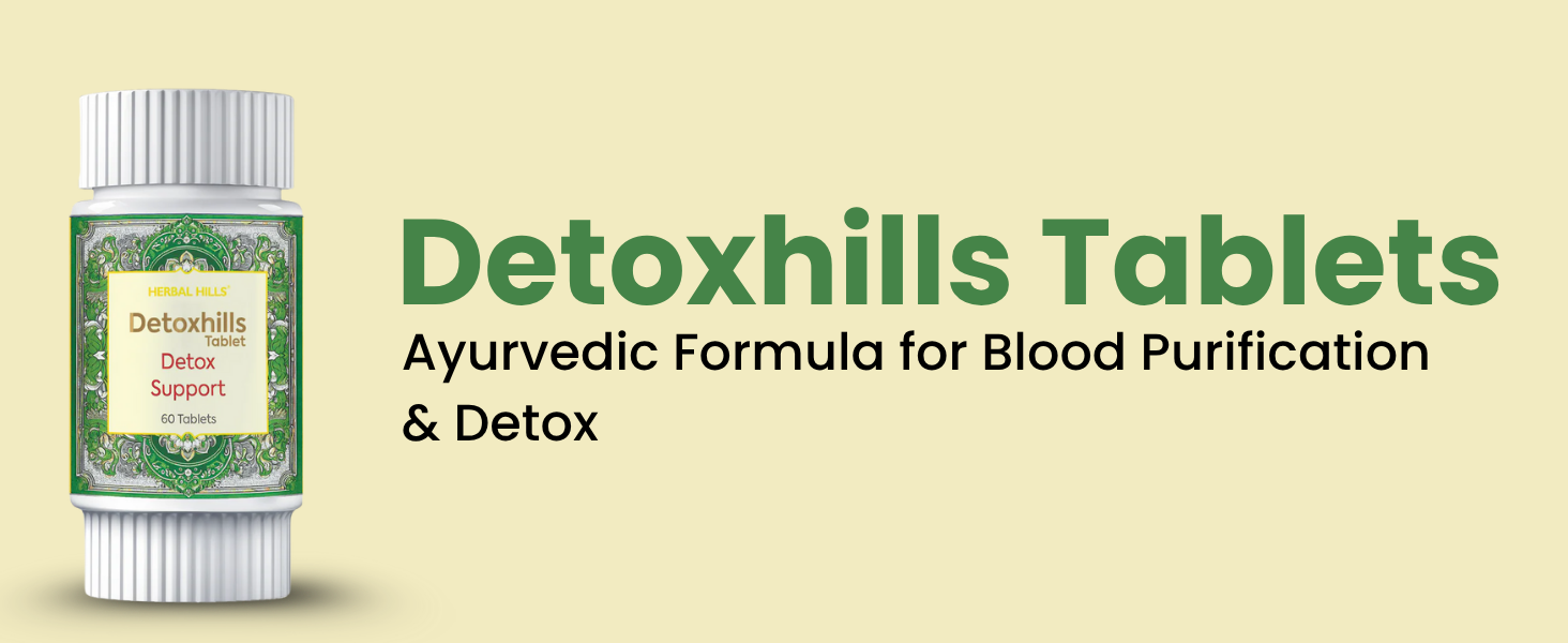 Herbal Hills Detoxhills Tablets, (60 Tablets Pack) | Supports Body Detox & Internal Cleansing | Ayurvedic Detox Supplement For Toxin Removal & Gut Health | With Triphala, Trikatu & Harde
