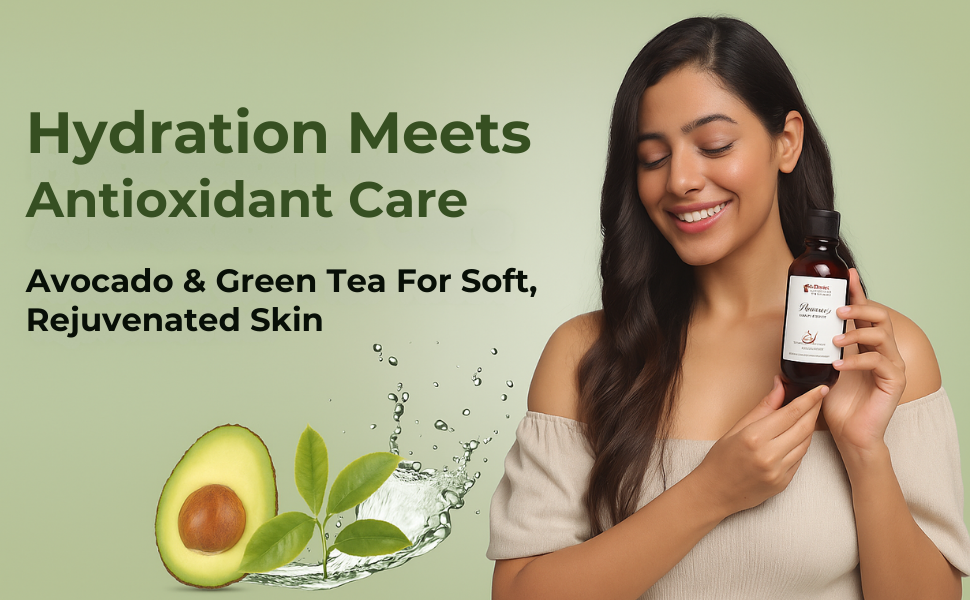 Moisturizing Body Wash Avocado & Green Tea 300ml | Deep Hydration & Refreshing Cleanse | Gentle, Sulfate-Free Formula | Enriched with Neem & Natural Glucosides | For Soft, Nourished Skin