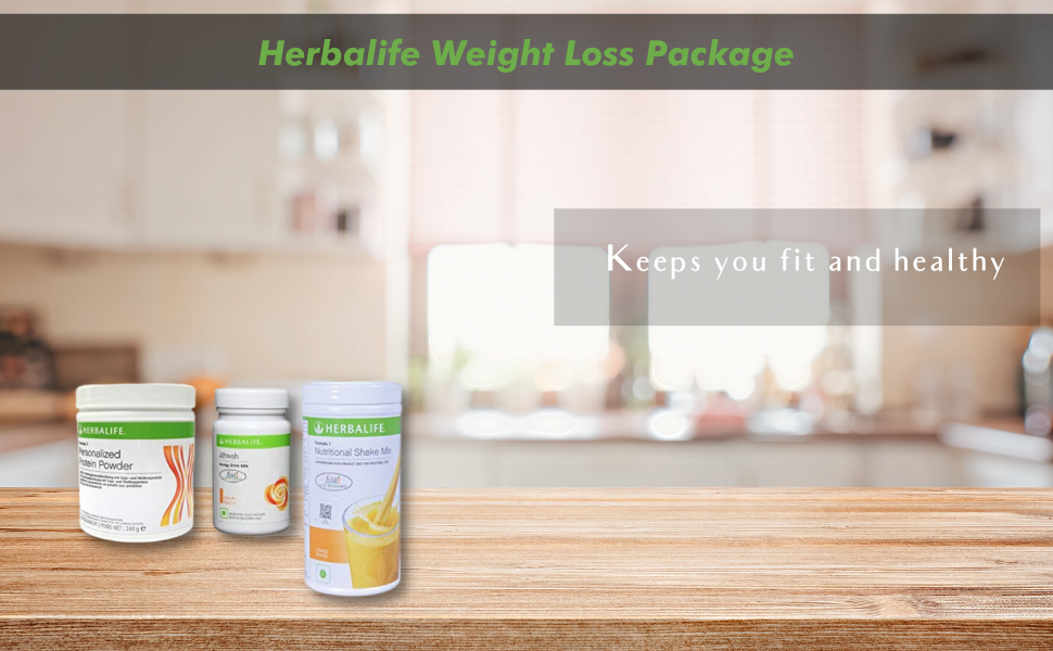 Herbalife Weight Loss Package: Formula1(Mango)+Personalized Protein Powder(PPP)+Afresh( ) (Peach)