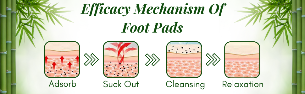 Foot Pads for Stress Relief Sleep - Remove Toxins, Rest and Pain Free, Premium Organic Adhesive Foot Patches(1 BOXES=Patches) (Detox)