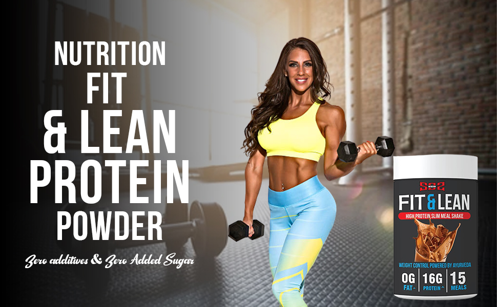 SOS Nutrition Slim Shake Protein Powder - Meal Replacement Shake for Weight Control & Management - High Protein, Powered with Herbs - Rich Chocolate, 15 Meals - Pack of 909gm