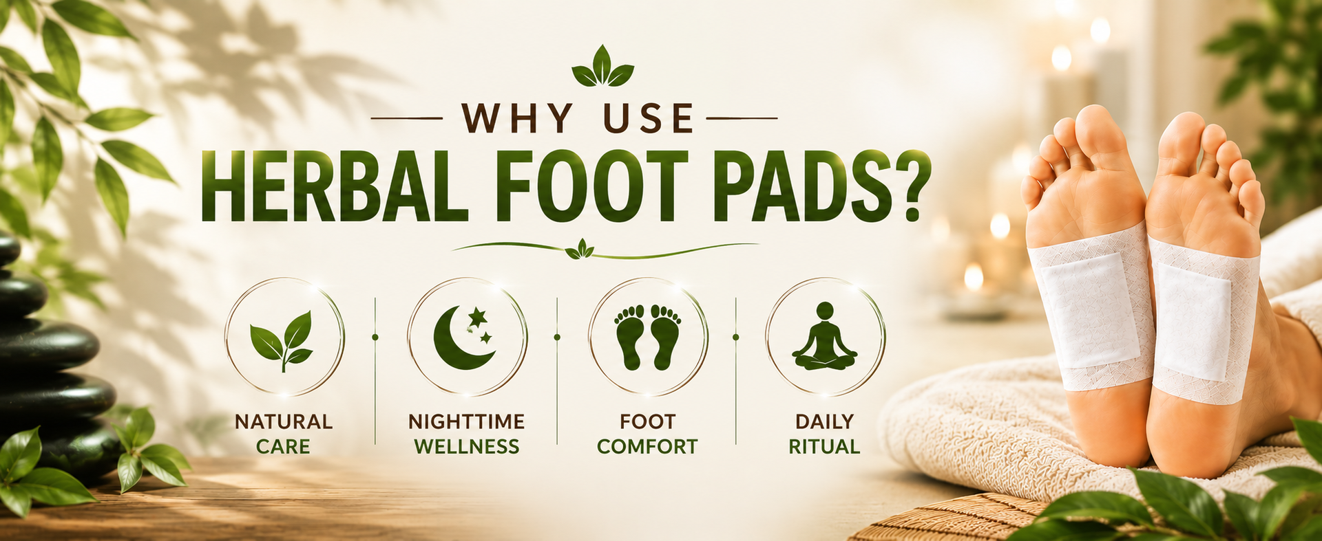 Herbal and Gentle Ingredient Foot Pads - (10 pieces,Pack of 1)