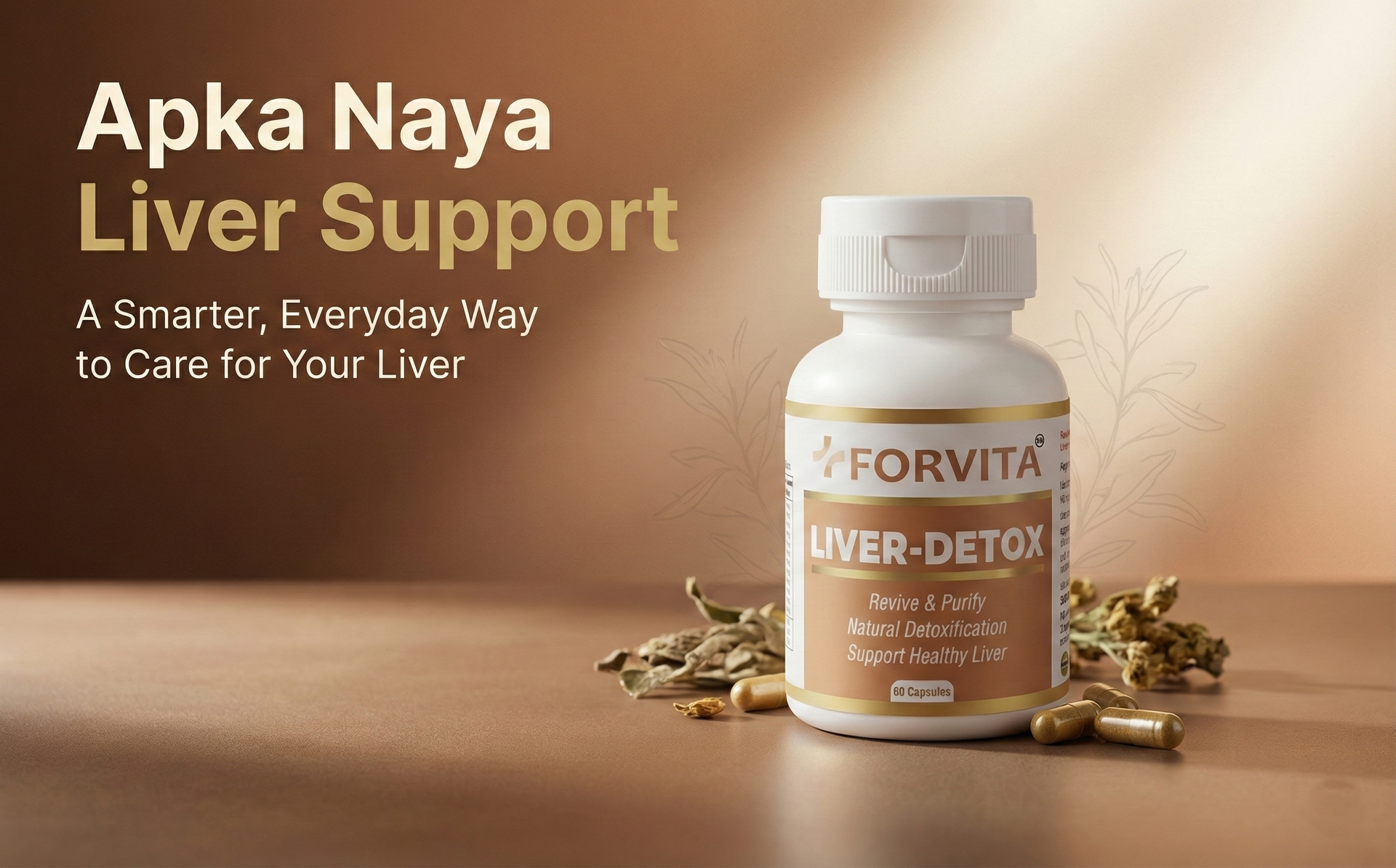 Liver Detox With Milk Thistle, Kutki, Kalmegh, Guduchi, Triphala, Turmeric | Liver Cleanse, Fatty Liver & Antioxidant Support | 10:1 Concentrated Herbal Extracts | 60 Veg Capsules