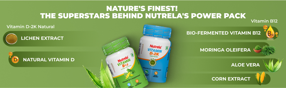 Nutrela Combo Vitamin B12 & D2k