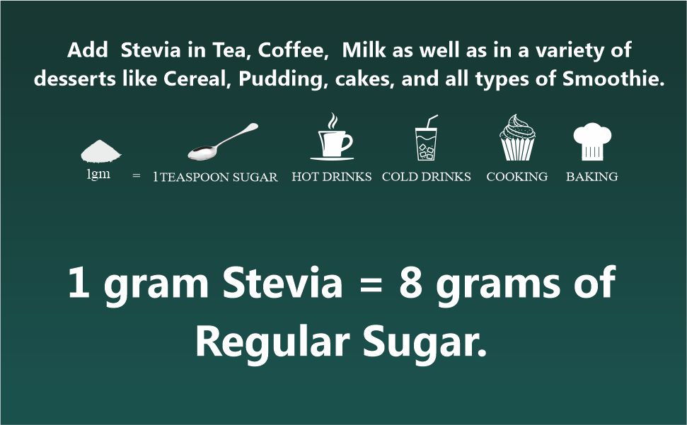 Zindagi Stevia Sugar Free Powder Sachets | 100% Natural & Diabetic Friendly Sweetener | Zero Calorie Sugar | 100 Sachets