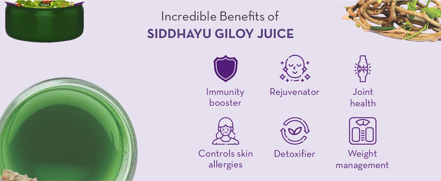 Baidyanath Asli Ayurved Giloy Juice Natural Immunity Booster - 1 Litre