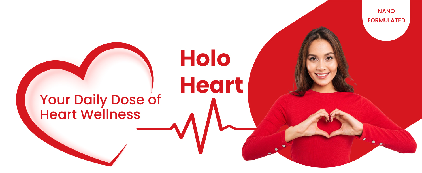 ZEROHARM Holo Heart Tablets | Plant-based Heart Health Supplements | Prevents Coronary Artery Diseases, Heart Blockages for Men & women | Manages Lipid Profile Advanced Nanotechnology | 60 Tablets