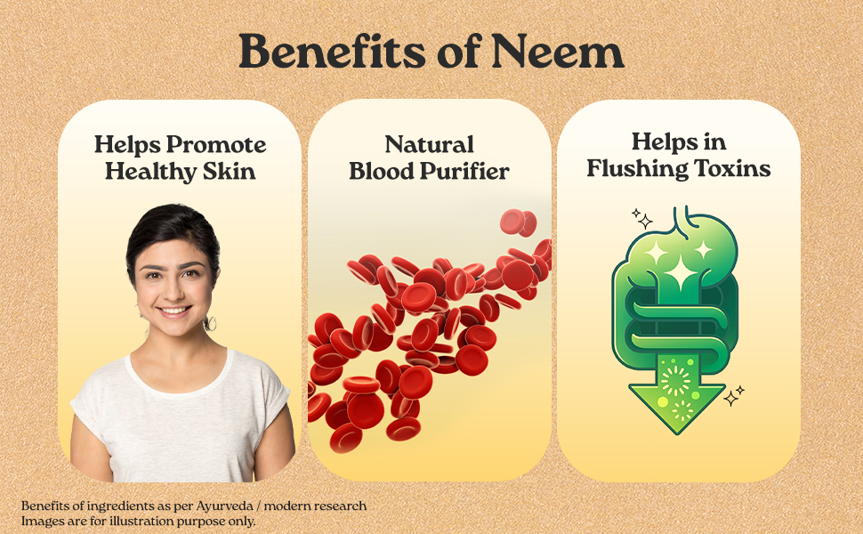 A TATA Product - Organic India Neem Blood Purifier - 180 Veg Capsules, Natural Blood Purifier, Plant-Based Anti-Bacterial, Anti-Viral, With Immunity Boosting Properties, GMP & NPOP Certified Organic
