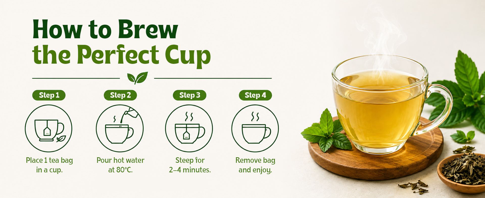 TE-A-ME Green Tea 100 Bags | Green Tea 100 Bags Env | No Added Flavour