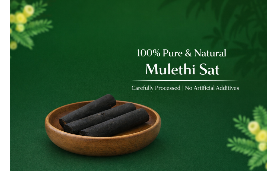 Sat Mulethi (Glycyrrhiza Extract) – Mulethi Sat (25 GM)