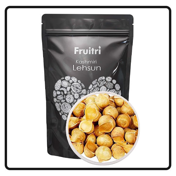 Fruitri Himalayan Garlic/Kashmiri Lehsun 400gm - Premium Himalayan Single Clove Garlic, Snow Mountain Allium Sativum