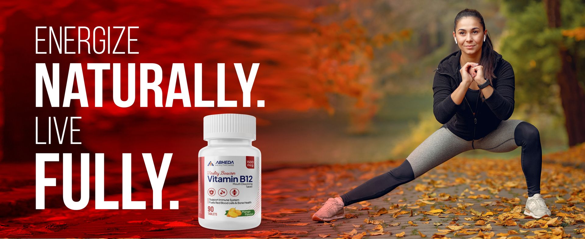 Vitamin B12 1500mcg Tablets - Fast Absorbing Mouth Dissolving Supplement - Delicious Mango Flavor - 180 Count - High Potency for Energy, Metabolism & Immune Support (Pack Of 2)