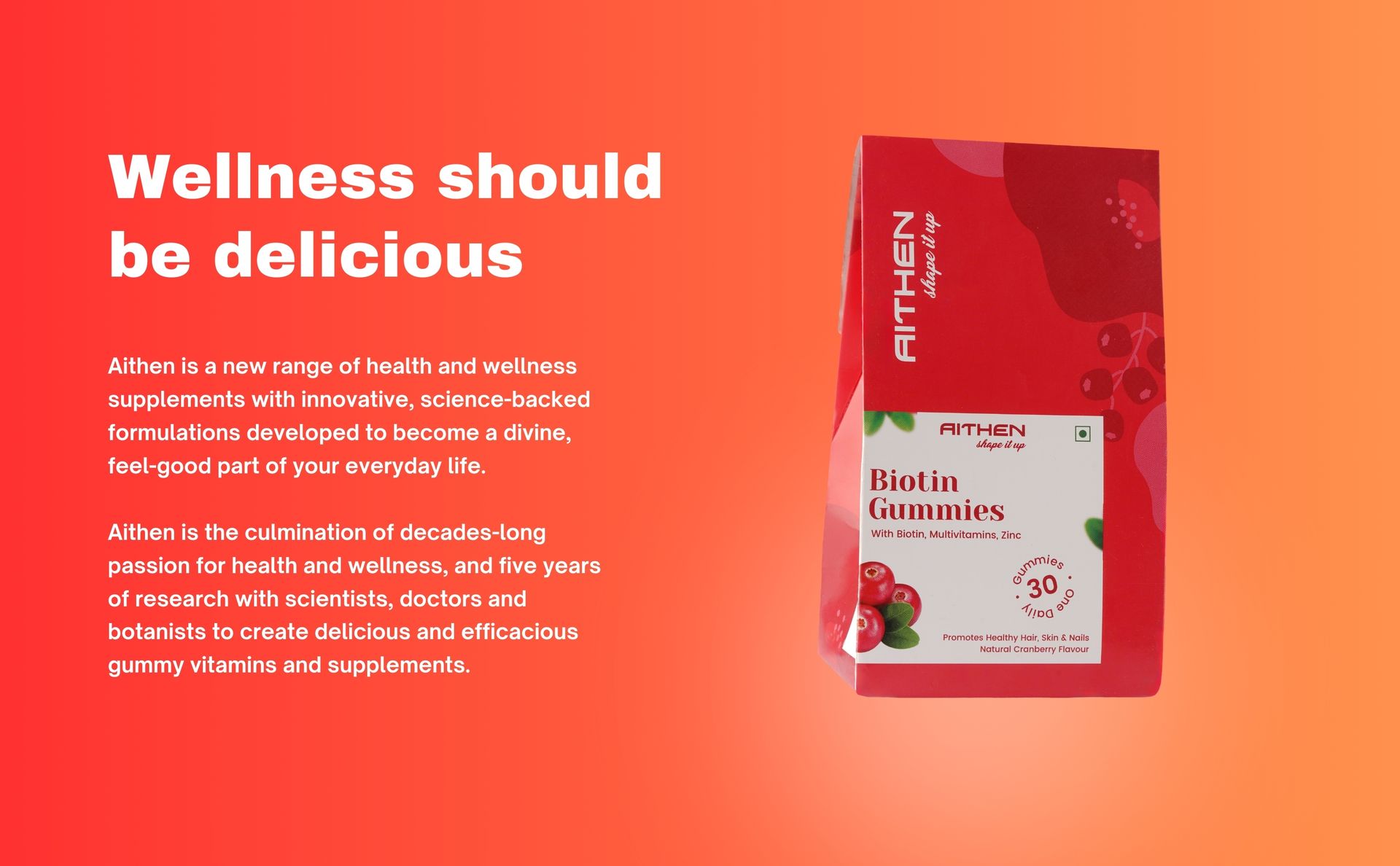 Biotin Hair Gummies (30 Day Pack) For Women & Men | For Healthy Hair Growth, Skin Glow & Strong Nails | Minimizes Hair Loss | Boosts Hair Volume & Hair Health