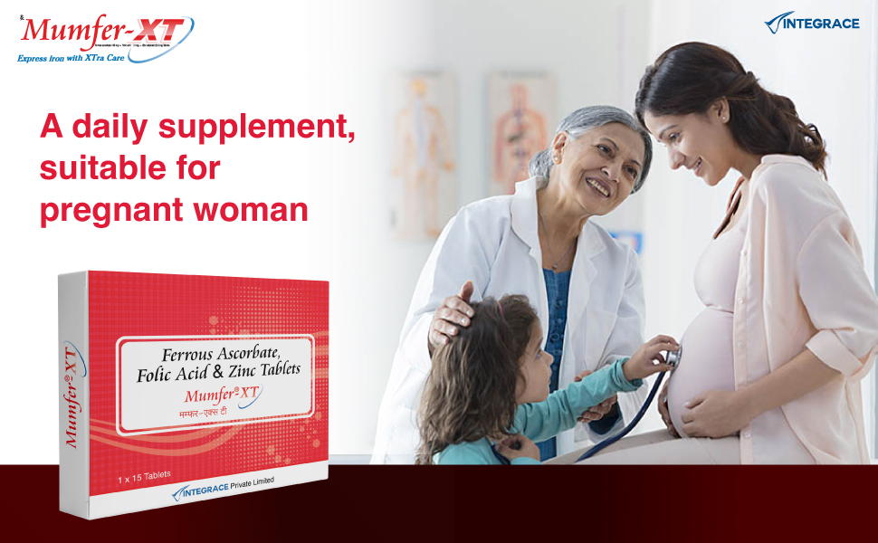 Mumfer XT Advanced Iron, Vitamin and Mineral Supplement, 15 Tablets | Enriched with Iron, Folic Acid and Zinc | Supports Blood Building, Immunity and Energy | Daily Dietary Supplement