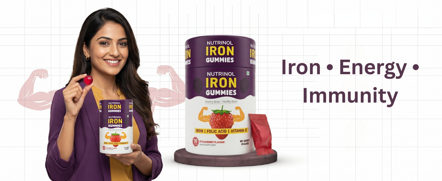 Knoll Healthcare Nutrinol Iron Gummies, 30 Gummies