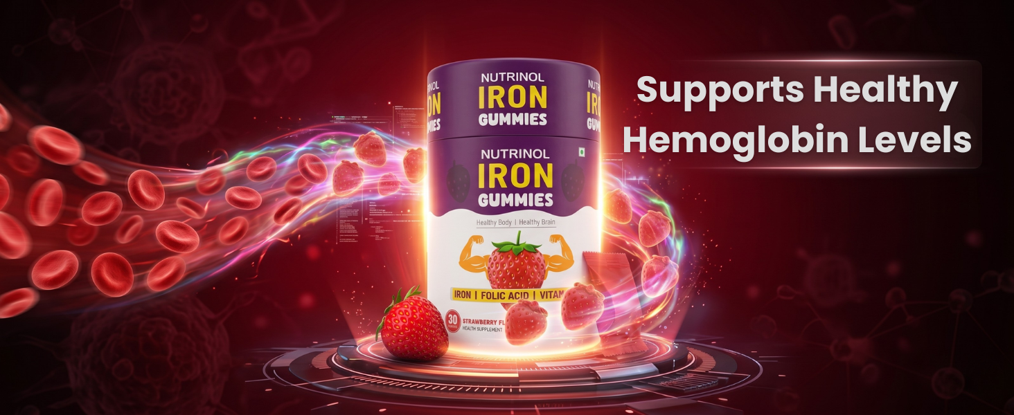 Knoll Healthcare Nutrinol Iron Gummies, 30 Gummies