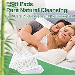 100% Herbal And Gentle Ingredient Detox Foot Pads, 10 Pieces, Natural Ingredients for Sleep Aid, Pain Relief, Toxin Removal with Bamboo Vinegar and Acupoint Micro-Massage Technology