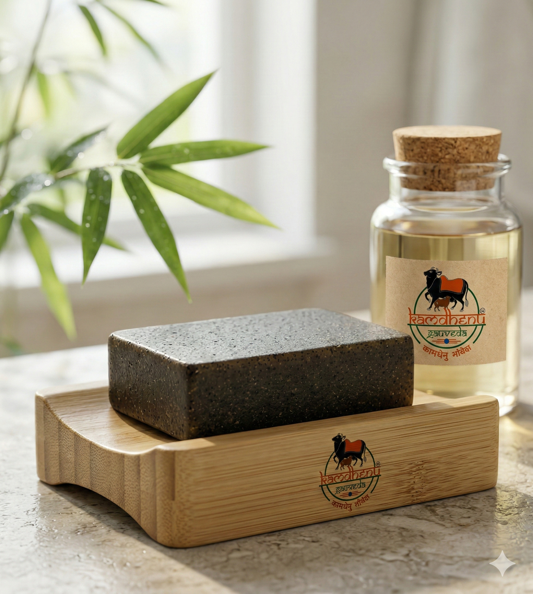 Handmade Bamboo Vinegar Soap for Deep Skin Detox & Acne Control - Natural Deep Cleansing Bathing Bar - pH Balancing & Skin Healing - 100g (Pack of 1)