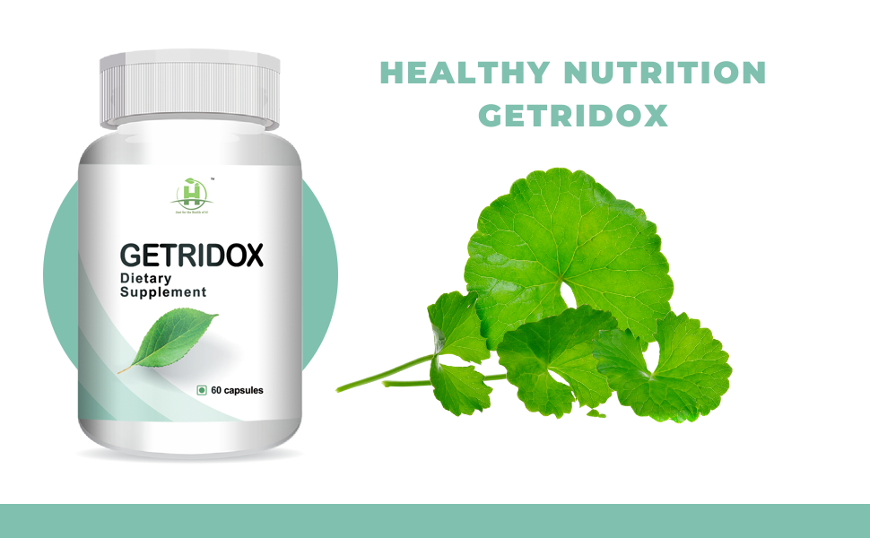 Healthy Nutrition - Just for the Health of it Getridox Vegetarian 60 Capsules-Full Body Detox | Energy Booster & Antioxidant Supplement for Men & Women -Pack of 1