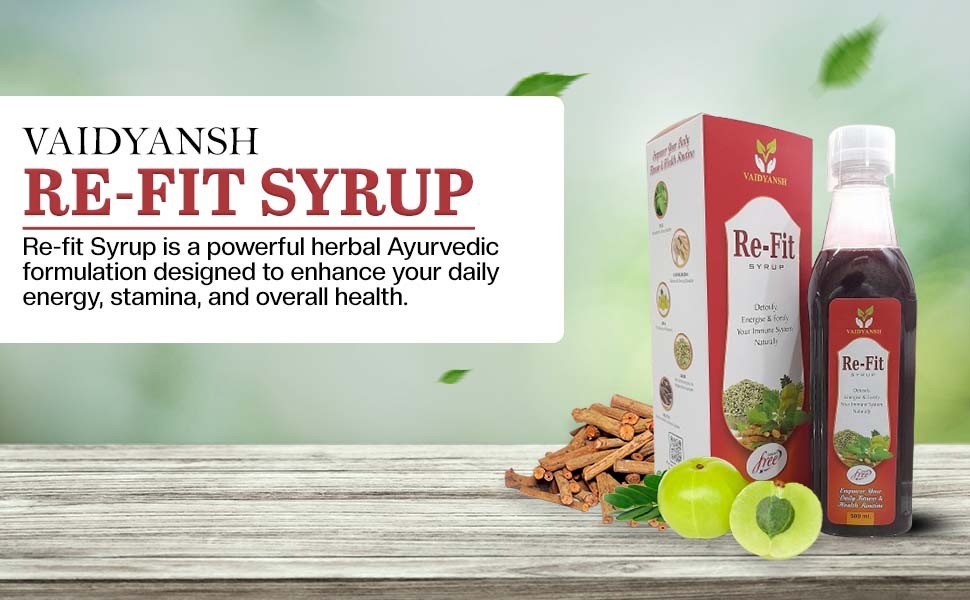 Re-Fit Ayurvedic Health Syrup, 500ml (Pack of 1)