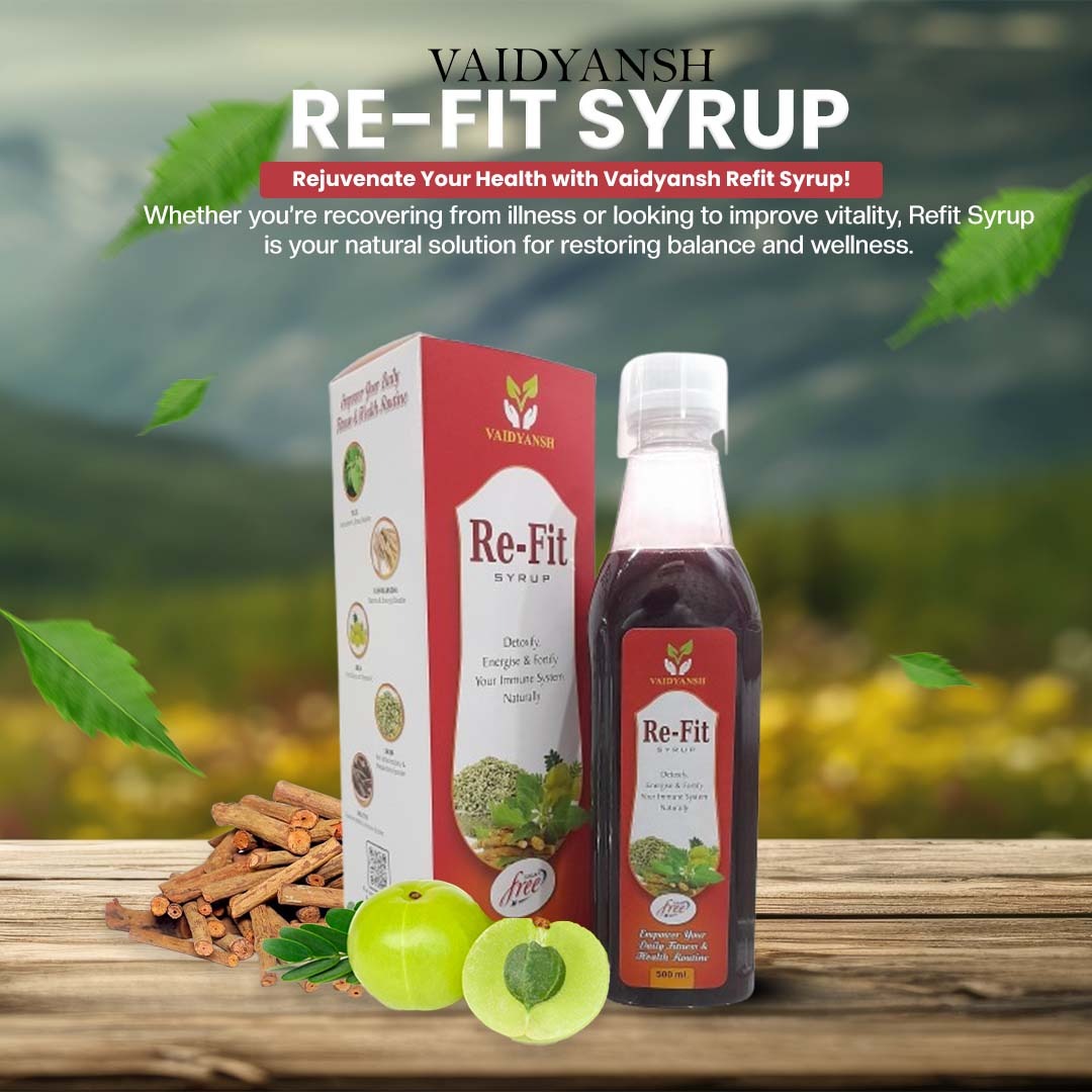 Re-Fit Ayurvedic Health Syrup, 500ml (Pack of 1)