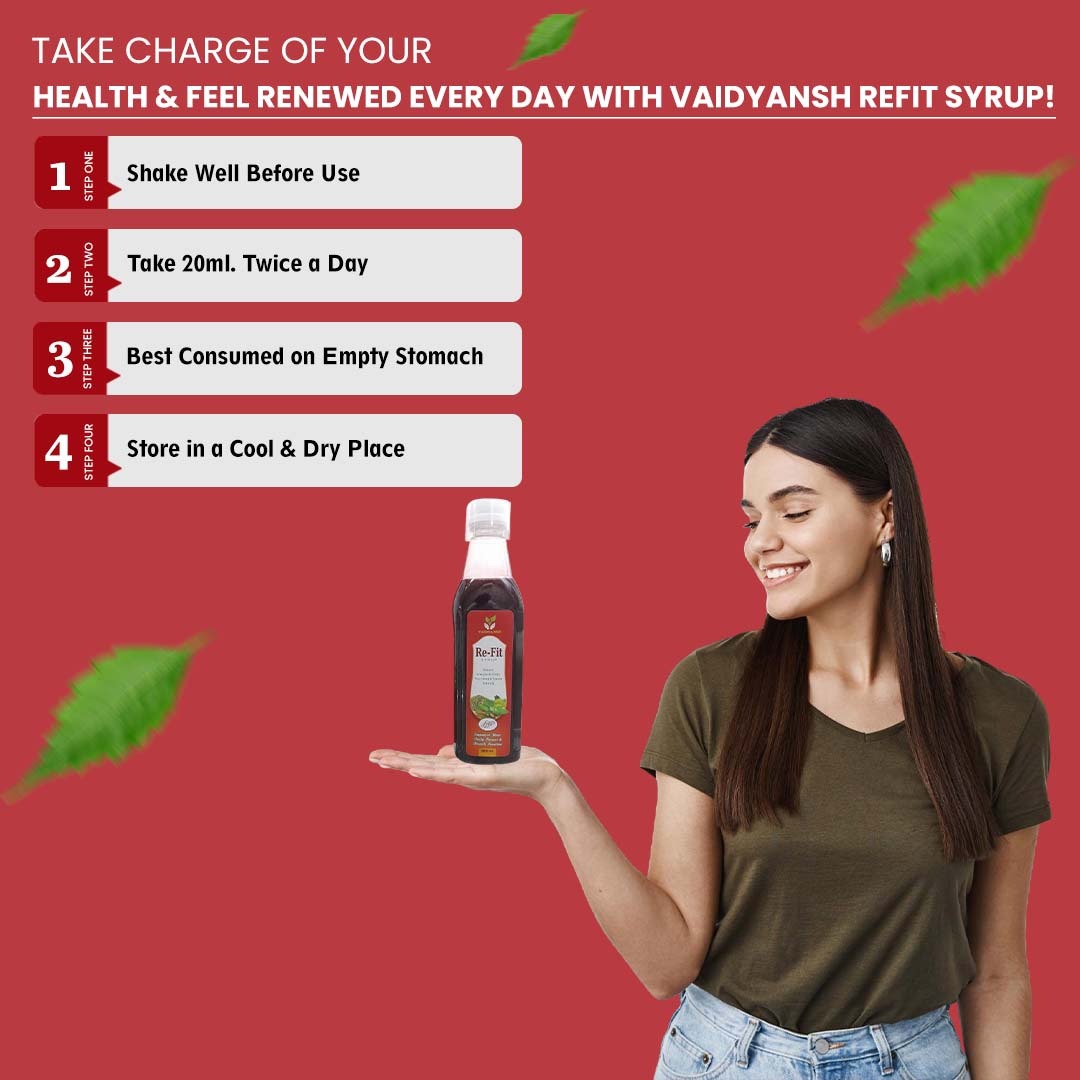 Re-Fit Ayurvedic Health Syrup, 500ml (Pack of 1)