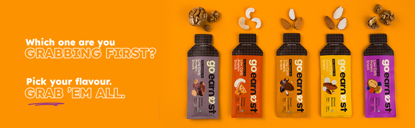 Goearnest Hazelnut Chocolate Low Carb, High Protein Snack | 9g Protein, 5g Net Carbs | No Added Sugar, High Fibre, Gluten Free | 30g,Pack of 3