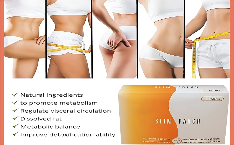 Castor Oil Belly Slim Patch, Weight Loss Patch for Belly Fat, Navel Patch Fat Burner, Slimming Sticker for Waist Control, Body Shaping Slim Patch Detox Wrap for Men and Women