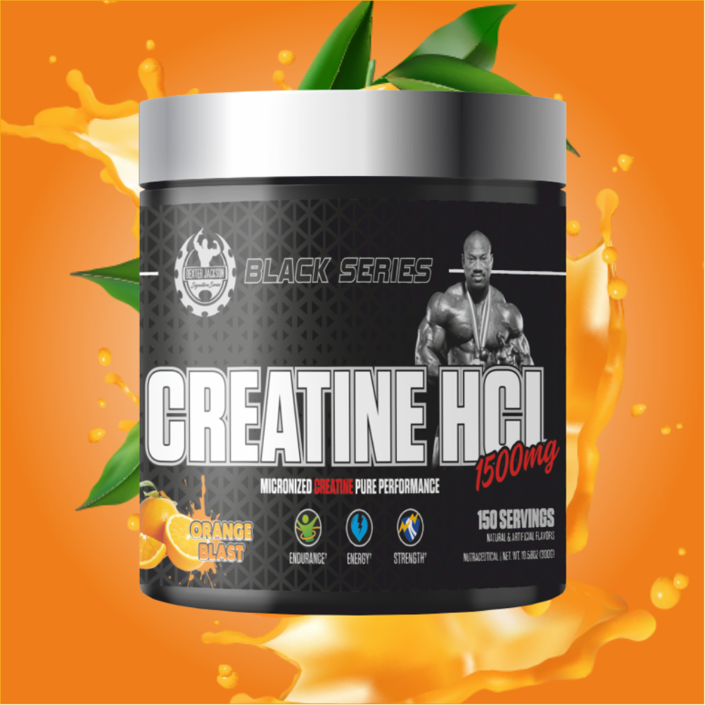 Dexter Jackson Black Series Creatine HCL |Orange Blast Flavor | 150 Servings,300 gm