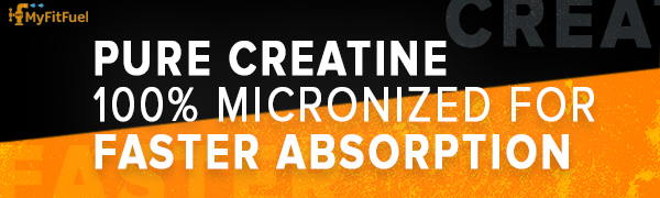 MyFitFuel Micronized Creatine Monohydrate (200 Mesh - Easily Absorbed by Body) | 200 gm, (Natural)