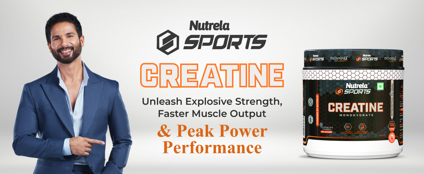 Nutrela Sports Patanjali Creatine Monohydrate - 100g Unflavoured