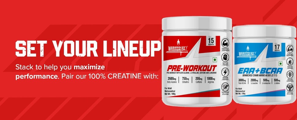 WARRIOR LABZ Creatine Monohydrate Powder Fine Grade, Pure & Mixes Easily | Rapid Absorption | Building Lean Muscle Mass | Boosts Muscle Growth | Enhanced Muscle Strength & Power – Increases High Intensity Performance [33 Servings, Watermelon]