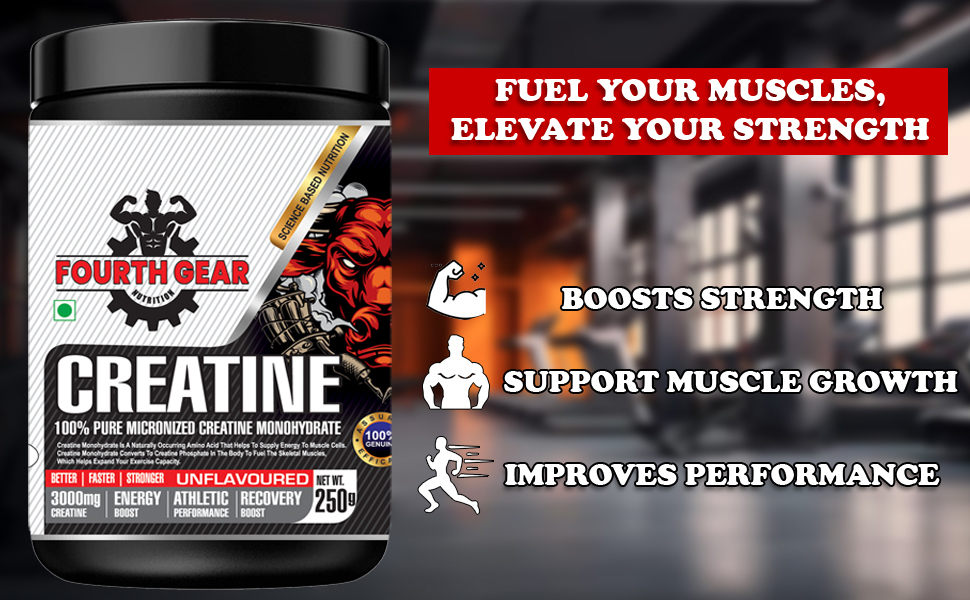 Micronized Creatine Monohydrate | Unflavoured Creatine Powder Supplement | 3000mg Per Serving | Muscle Growth And Recovery | For Men And Women | Fitness Nutrition | 250g