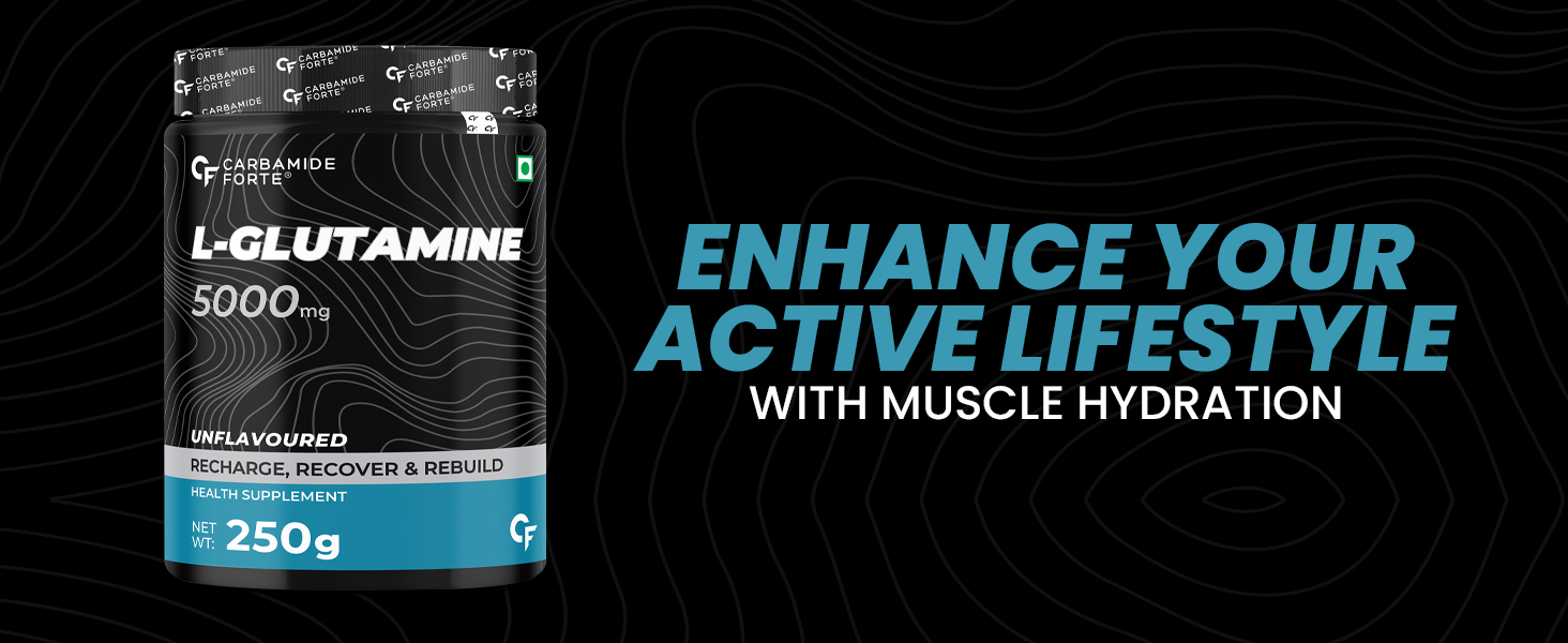 Carbamide Forte L Glutamine Powder | Glutamine Supplement for Men | Unflavoured - 250 Grams |L Citrulline Powder 2000mg 100 SERVINGS - 200g