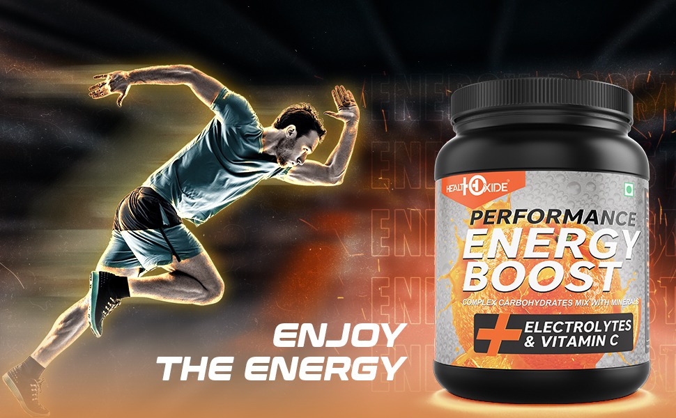 Healthoxide Energy Boost Powder | Black Currant Flavour | Pre-Workout Electrolyte Drink with Vitamin C & Minerals | Boosts Stamina, Hydration & Recovery | Pack of 2 (1 kg Each)