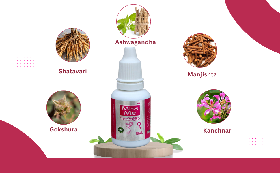 MISS ME AYURVEDIC READYGIRL DROP FOR FEMALE 10 ML COLOUR AND FLAVOUR LESS | READYMEN AYRVEDIC SHOT FOR MALE PAAN FLAVOUR 60 ML COMBO