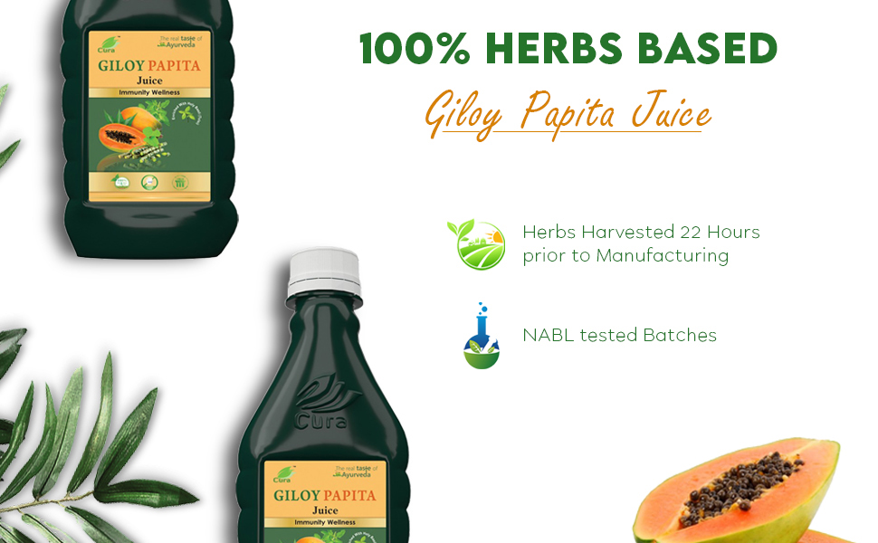 Cura Giloy Papita Ras 500ml. (Pack of 2)…