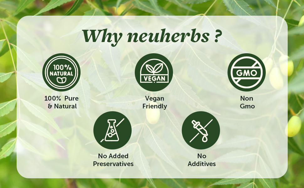 Neuherbs Neem Powder 200g | Natural Face & Hair Pack for Healthy Skin, Scalp Care & Glowing Complexion | Ayurvedic Herbal Powder | 100% Pure & Natural
