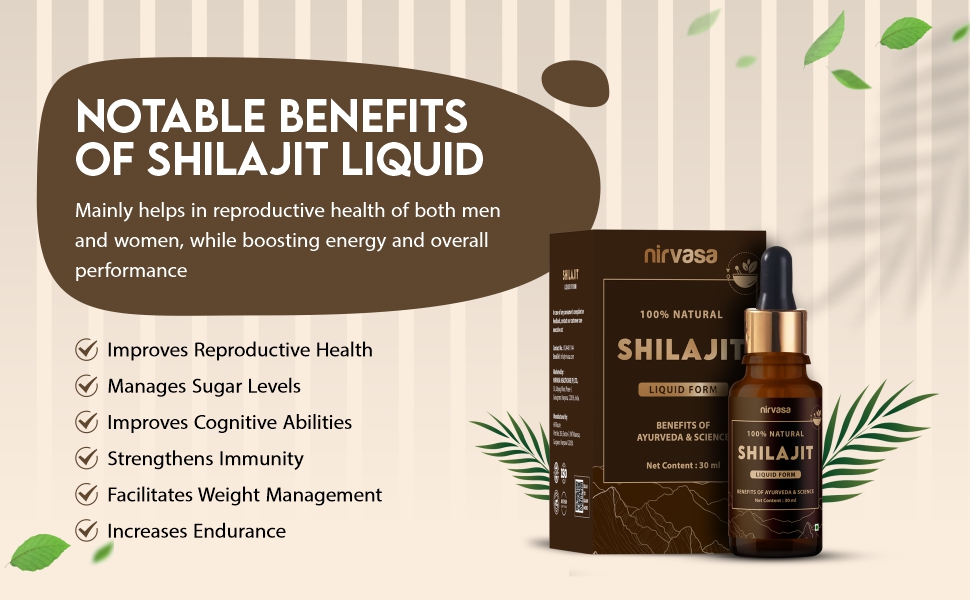 Nirvasa Pure Shilajit Liquid 30ml