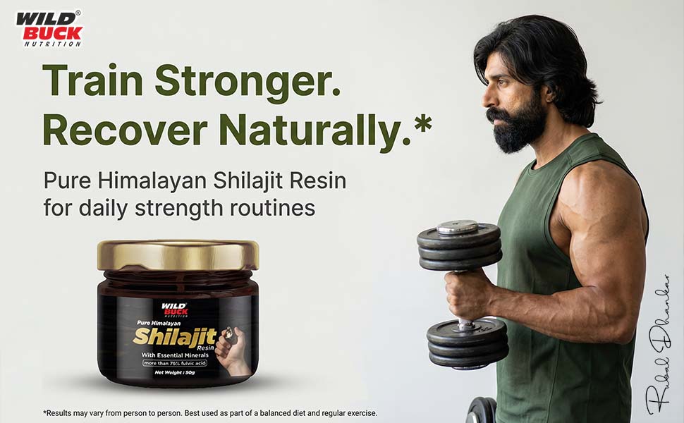 Wild Buck Nutrition Pure Himalayan Shilajit Resin 50g | 76%+ Fulvic Acid | Lab Tested & COA Verified | No Additives, No Preservatives | Authentic Ayurvedic Mineral Resin for Daily Wellness, Energy & Active Lifestyle Support