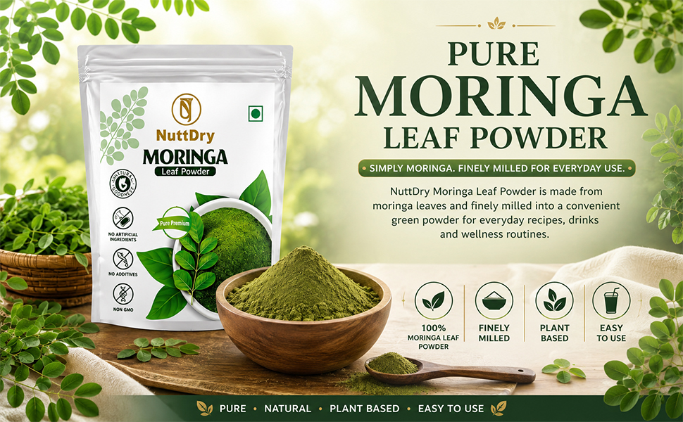 100% Pure Moringa Leaf Powder (200g)