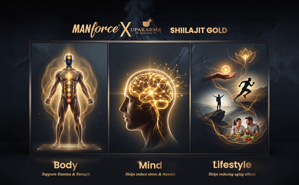 Manforce shilajit/Shilajit Gold Resin - 10g | 500mg/Serving | Boost Muscle Growth & Stamina | Contains 24 Carat Gold | 100% Ayurvedic