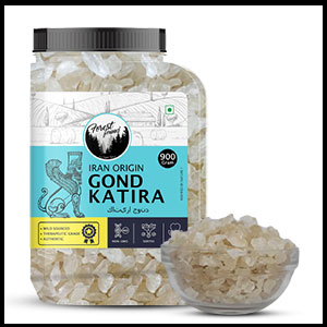 Forest Found Wild Gond Katira 900g | Natural Tragacanth Gum | Edible Gum for Cooling Properties for Summer Drinks, Desserts & Shakes | Body Cooling Ayurvedic Superfood