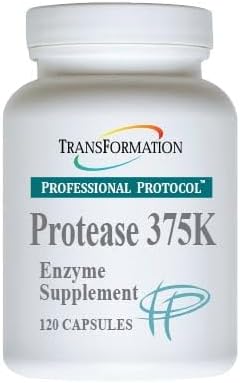 TRANSFORMATION THE GENESIS OF GOOD HEALTH Protease 375K Enzyme Blend Supplement, High-Potency Formula for Protein Absorption & Gut Health, Advanced Enzym Support for Nuttrient Absorption, Non-GMO, 120 2
