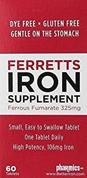 Ferretts Tablets #60 (106 mg) 2 Pack 2