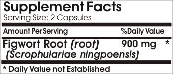 Figwort Root 900mg ~ 180 Capsules - No Additives ~ Naturetition Supplements 3